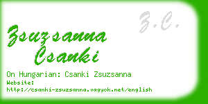 zsuzsanna csanki business card